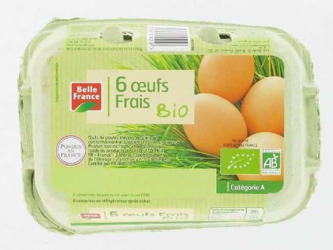 6 œufs bio frais